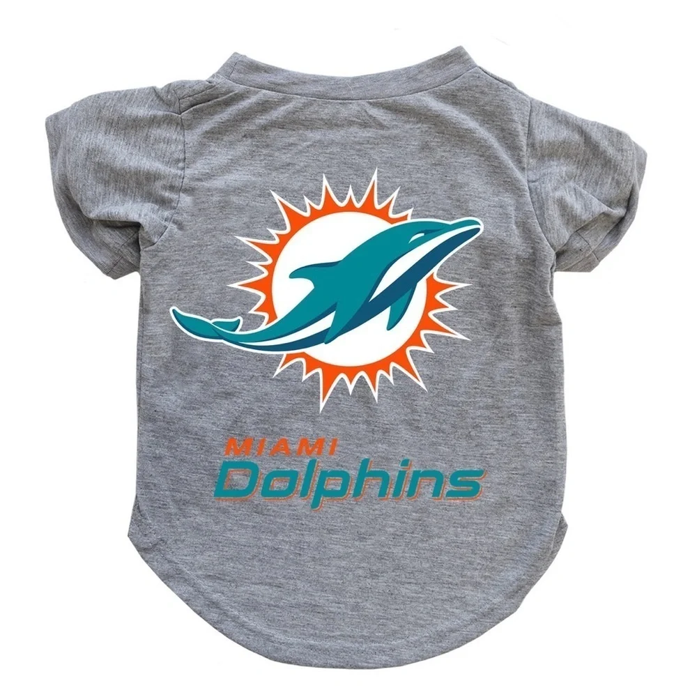 Miami Dolphins Logo NFL Gear Dog Cat Pet Little Earth Shirt Football Size Small